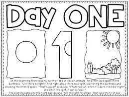On the first day of creation, or in the beginning, god created heaven and earth and all things. 7 Days Of Creation Story Boards And Coloring Sheets By Teacher Twinkle Toes