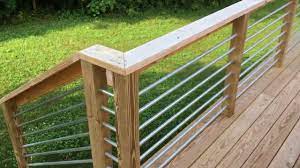 The wide variety of materials and styles includes wood, metal, and horizontal deck railing designs, so you can choose the one that best suits your home's style. How To Build A Deck With Metal Conduit Railings Youtube
