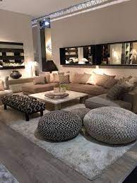 Design alibi fabulous living room decorated with hexagonal mirrors and a round pendant light that hung over the glass top coffee table. 30 Brilliant Large Living Room Decorating Ideas Large Living Room Layout Large Living Room Small Living Room Decor
