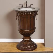 23 inch unique pedestal bathroom vanity