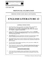 The forms 1 to 4 literature in english syllabus covers literature from zimbabwe, africa and the rest of the world. English Literature 12 Readings Booklet Questionbank Ca