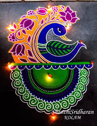 Peacocksketch Shanthisridharankolam Kolamdesign Kolamimage Kolamart Kolamrangoli Peacock New Rangoli Designs Rangoli Designs Easy Rangoli Designs Diwali