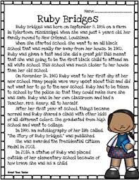 Of ruby bridges a comprehension worksheet on a video showing the story of little ruby bridges. Ruby Bridges Reading Passages Worksheets Teaching Resources Tpt