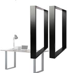 Diy metal dining table frame. Buy Nisorpa 2pcs Metal Table Legs 28 X 25 6 Inch Dining Table Legs Heavy Duty Diy Steel Furniture Legs Square Industrial Country Style Table Legs For Home Office Bench Computer Desks Black