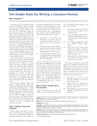 In a draft, you have to develop and write your case study by using: Pdf Ten Simple Rules For Writing A Literature Review