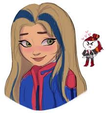 I was thinking that maybe Isabel prefers having her hair in a ponytail all  the time and gets embarrassed having it down but...