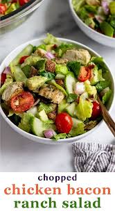 Chicken Bacon Ranch Salad Recipe In 2020 Recipes Salad Recipes Healthy Salad Recipes