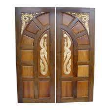 Pakistani Kail Solid Wood Double Door Hpd410 Main Doors Al Habib Panel Doors Main Door Design Photos House Main Door Design Door Design