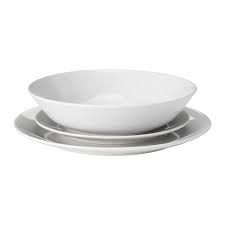 Flitighet Service 18 Pieces Blanc Ikea Ikea Piatti Piani Bianco
