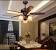 Bedroom Crystal Chandelier Ceiling Fan