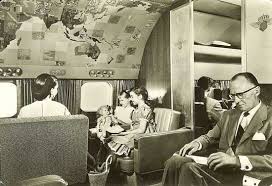 Klm The Super Constellation The Club Lounge Where The Passengers Meet Cabin Interiors Constellations Lockheed