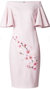 Ted Baker Pink Dress With Sakura Roupas Lindas Roupas Vestidos
