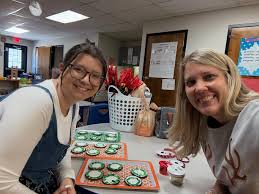 After lunch, Ms. Kayce and I clean up and work