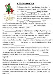 The word comical means _____. A Christmas Carol Cloze Activity Teaching Resources