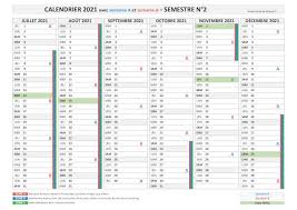 Dates des vacances scolaires pour l'année civile 2021. Calendrier Semestriel 2021 A Consulter Telecharger En Pdf Et Imprimer