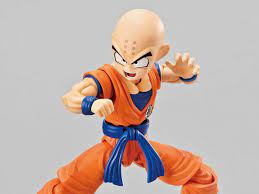 Krillin comes wearing his orange battle outfit with the kame symbol on the front in back that he got after becoming a student of master roshi. Dragon Ball Z Figure Rise Standard Krillin Model Kit