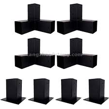 Used to provide awning support from the awning end rail to the ground. Deer Blind Brackets Tree House Hardware 3 Arm Connector Pergola Framework Build Mount Metal Black 4 Way 5 Arms Buy Pergola Kit Bracket Pergola Post Base Pergola Arms Product On Cangzhou Futong Precision Manufacturing