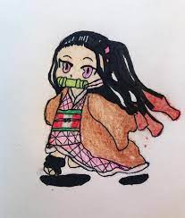 Nezuko kamado anime minh họa manga dễ thương. I Made A Chibi Nezuko I Honestly Have Not Made A Chibi Drawing In Forever Demonslayeranime