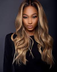 Blonde hair for brown girls diy. Follow Ratedbougie Honey Blonde Hair Blonde Hair Black Girls Real Hair Wigs