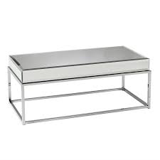 723578 wildon home orren ellis black frame white faux marble top coffee table. Kyla Mirrored Coffee Table By Wildon Home Coffee Table Direct