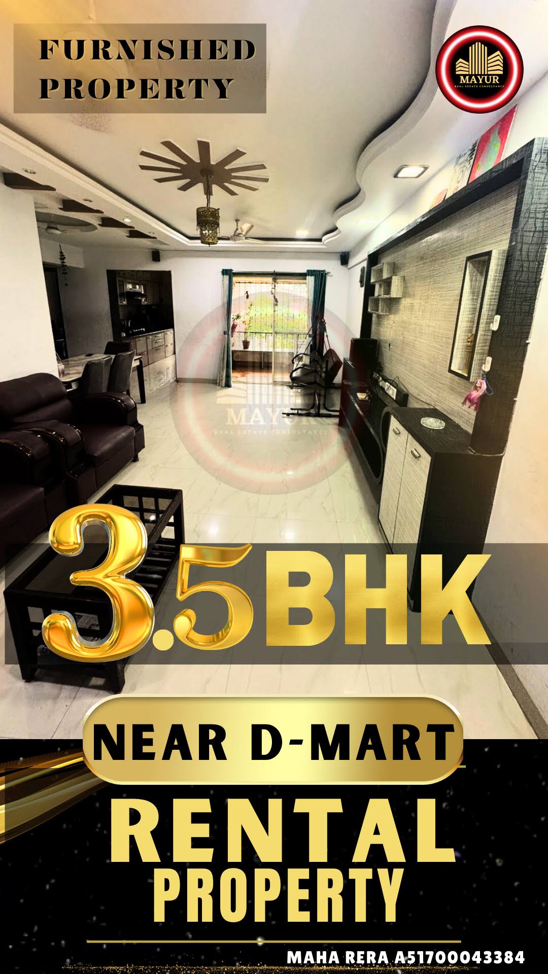 3.5 bhk rental furnished property product image