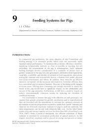 Pdf Feeding Systems For Pigs