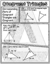 Congruent Triangles Cpctc Sss Sas Asa Aas Doodle Notes Or Graphic Organizer Graphic Organizers Rational Expressions Geometry Interactive Notebook