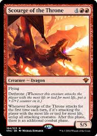scourge of the throne vma magic the gathering magic the gathering cards the gathering