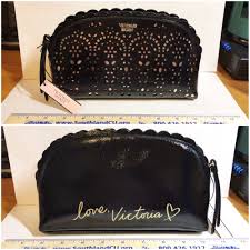 Black And Gold Makeup Bag Victoria S Secret Petal Edge Beauty Cosmetic Bag Makeup Organizer New With Tag Victoria Secret Cosmetic Bag Makeup Organization