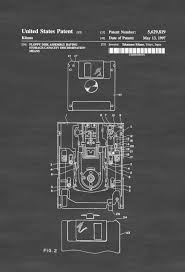 A Patent Print Poster Of A Floppy Disk And Disk Drive Invented By Takamasa Kitano The Patent Was Issued By The United St Floppy Disk Patent Prints Patent Art