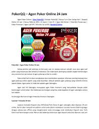 Mendapatkan id agen untuk menjual. Pokerqq Agen Poker Online 24 Jam By Situs Pokerqq Issuu