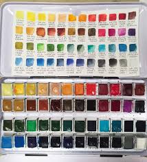 Hello Which Brand Of Watercolor Are You Using I Bought The Standard 24 Colour Set From Winsor A Watercolor Supplies Watercolor Branding Watercolor Pallet