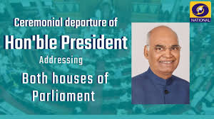 President or anything having to do with. Address To The Joint Session Of Parliament By Hon Ble President Ramnathkovind Youtube