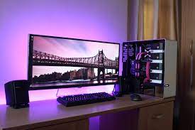 Home office computer desk with hutch & bookshelf for small space,gaming desk with keyboard tray,modern wooden space saving writing study table,pc laptop workstation table $89.99 usually ships within 1 to 3 weeks. Gaming Pc Desk Wood Novocom Top