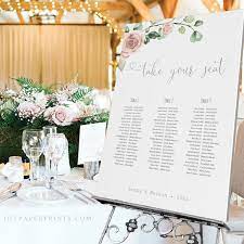 Pink Wedding Seating Chart Banquet Long Table Seating Chart Etsy Uk Seating Chart Wedding Wedding Table Plan Diy Seating Cards