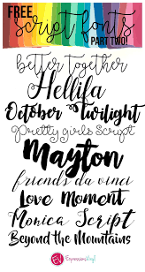 Blog Free Script Fonts Silhouette Fonts Script Fonts