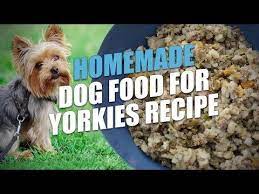 They Are A Tough Breed To Feed But This Homemade Dog Food For Yorkies Recipe Will Provide Your Terrier With Dog Food Recipes Homemade Dog Food Yorkies Recipe