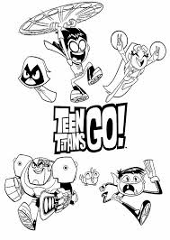 Teen Titans Go Para Colorear