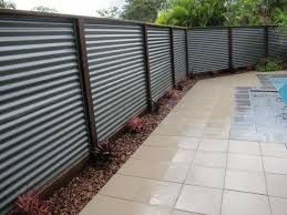 Cloture Tole Noir Ondulee Recherche Google Backyard Fences Metal Fence Panels Metal Garden Fencing