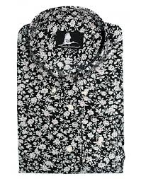Black And White Floral Dress Shirt Mens Black White Floral Dress Shirt White Floral Shirt Black White Floral Dress White Patterned Shirt