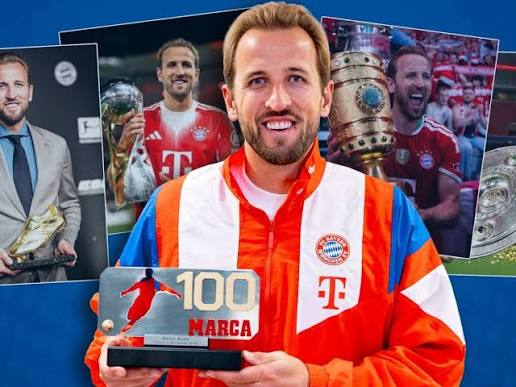 Harry Kane has been voted the Player of the Season by MARCA.