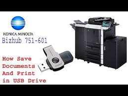 Konica minlota beim führenden marktplatz für gebrauchtmaschinen kaufen. Bizhub 751 601 Scan Documents In Usb Youtube