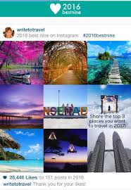 Furthermore, the app is built with industry standard practices. Make Your 2016 Best Nine Instagram Photo Break Into Travel Writing