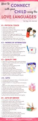 How To Connect With Your Child Using Love Languages Big