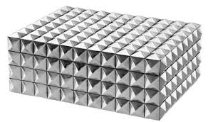 Pour les articles homonymes, voir boîte. Casa Padrino Coffret A Bijoux Boite A Bijoux De Luxe Avec Couvercle Argent 28 X 21 X H 10 Cm Qualite De Luxe