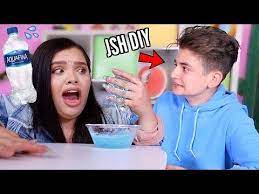 Testing Jsh Diy Water Slime Recipes In Front Of Him Exposed Youtube Slime Recipe Water Slime Slime