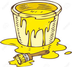 Download Tin Can Of Yellow Paint And Paintbrush Isolated On A White Royalty Free Cliparts Vectors And Stock Illustration Image 61082399 PSD Mockup Templates