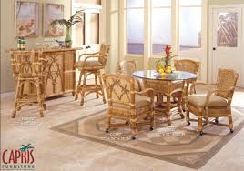 Check spelling or type a new query. Palm Island Tropical Rattan 6 Pc Caster Dining Set 667 By Capris Furniture American Rattan