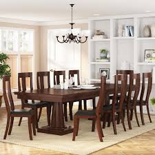 Free shipping on most dining room sets. Cazenovia Solid Mahogany Wood Dining Table With 10 Chairs Set