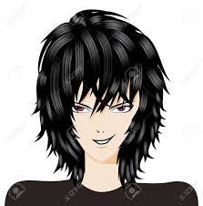 Wallpapers long emo hairstyles boys cool emo anime girls emo fashion black haired boy emo guys with green hair emo kid emo fade hair black widow hair color. Cartoon Trendy Punk Emo Boy With Black Hair Royalty Free Cliparts Vectors And Stock Illustration Image 24384851